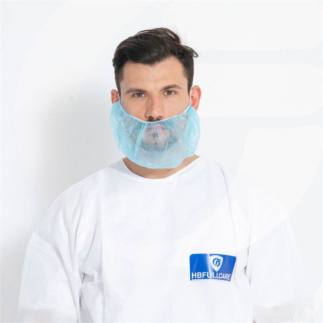Disposable PP Beard Cover with Single or Dual Elastic Ear-Loops