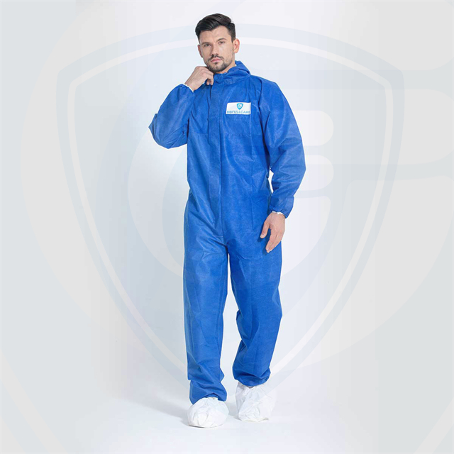 Disposable Overall SMS Fabric Apparel Unisex Workwear for Industrial