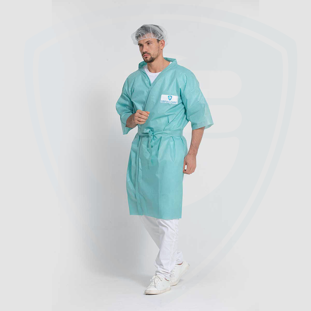 Disposable Nonwoven Kimono Robe Wholesale Kimono Bathrobe from China