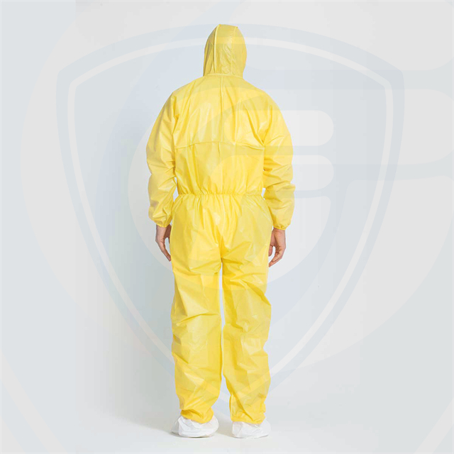 Type 3/4/5/6 Disposable Coveralls PP+External Barrier Film Overalls