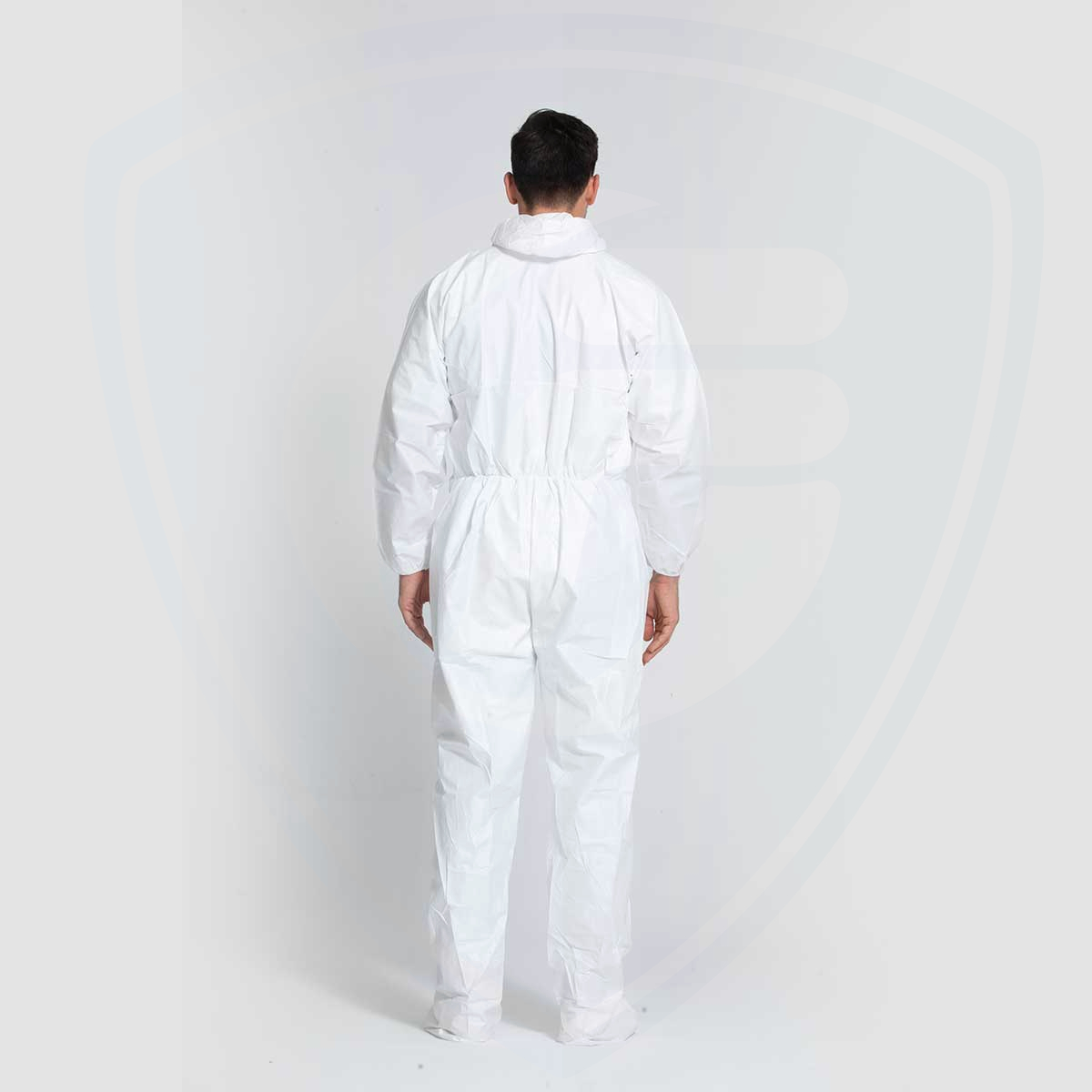 FC2050-2 Type 5/6 Disposable Protective Coverall Orange Zip with White Boots 
