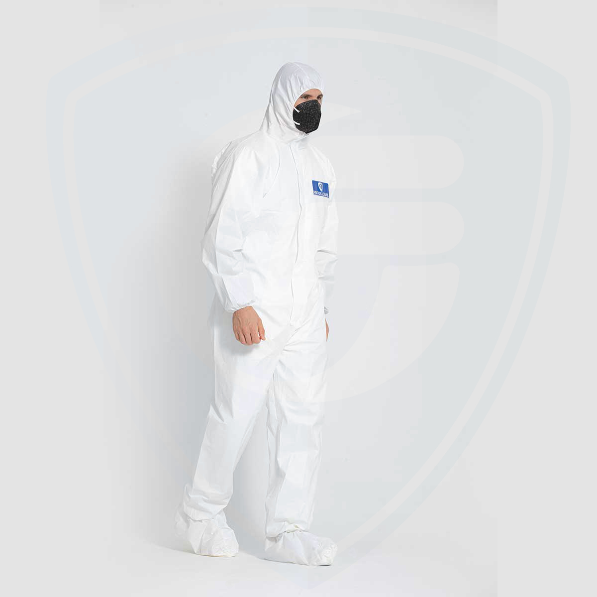 Cheap Waterproof Disposable Coverall Suit with Hood for Sale