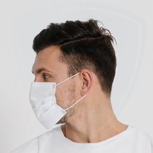 Disposable White Face Masks 3 Ply Dental Surgical Mask Covering