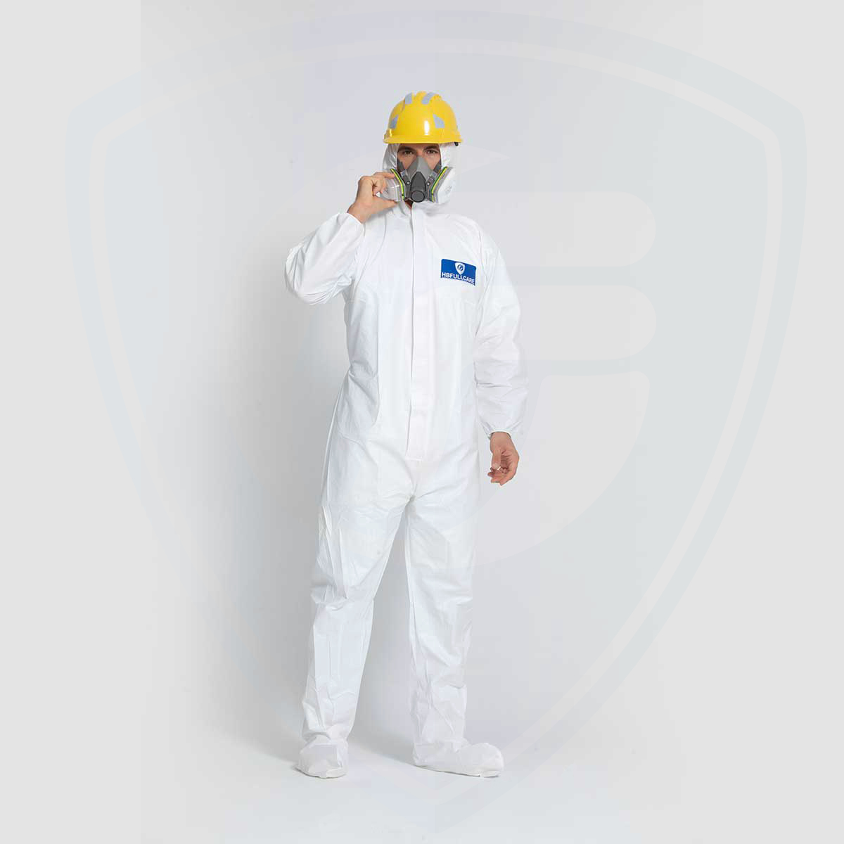 CE Certified En 14126 1149 Type 3 4 5 6 Disposable Microporous/SMS Waterproof Protective Work Coverall Cat3