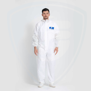 White Disposable Protective Coverall Safety Work Wear Type 5/6