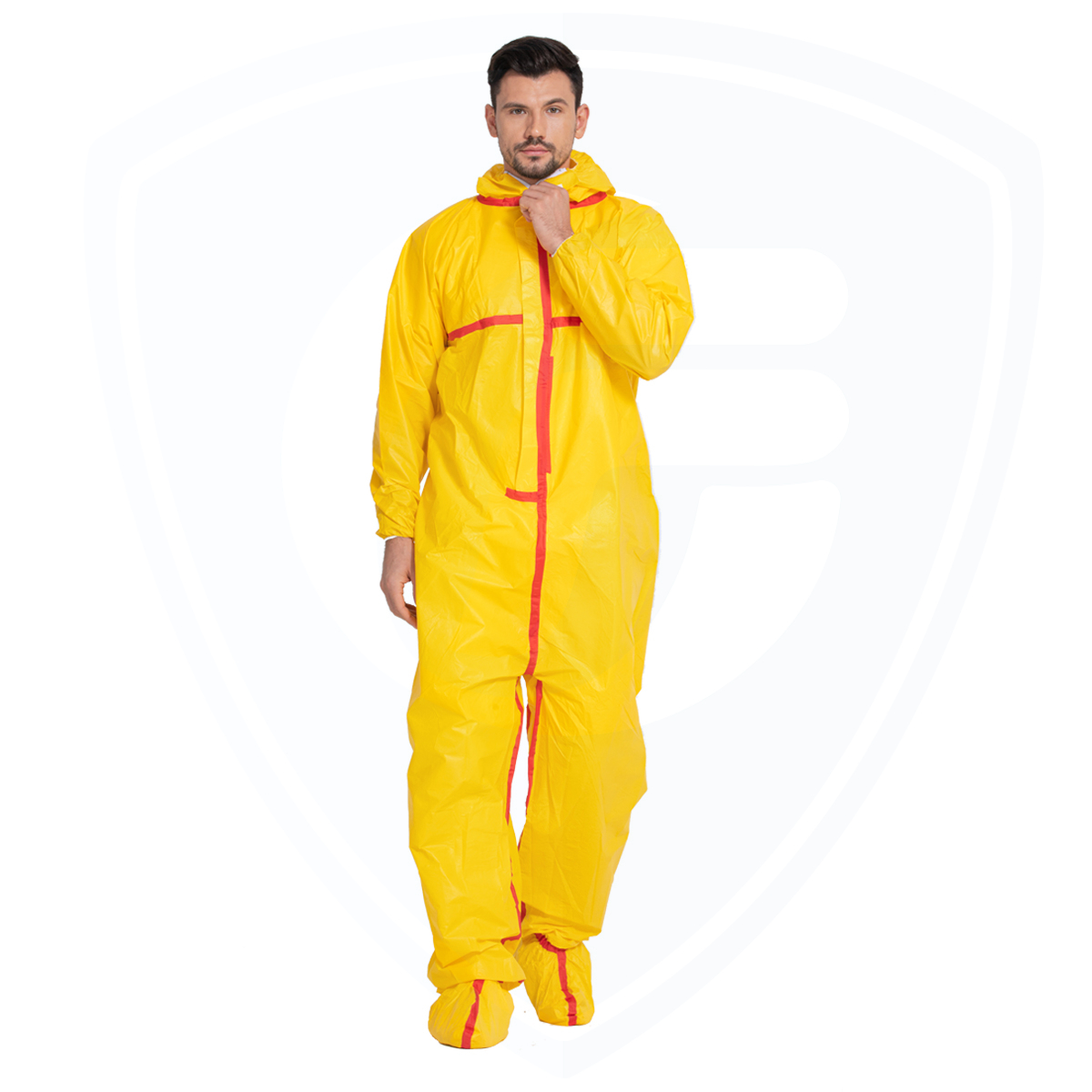 Full Protection Safety Coveralls Disposable Coveralls with Hood And Boots