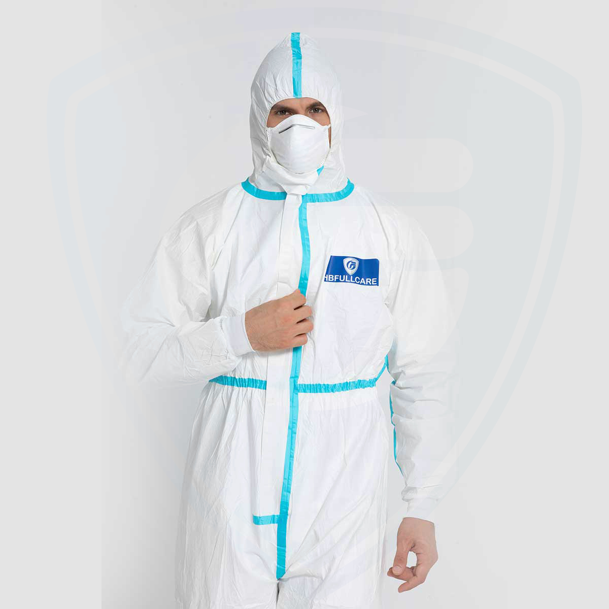 Disposable Body Protective Clothing Non-Woven Coverall with Hood And Boot